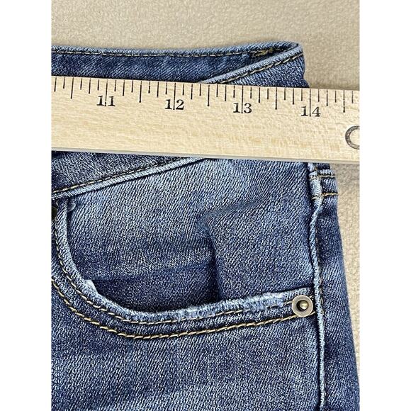 Driftwood Jeans Womens 26‎ Blue Jackie Embroidered Floral Skinny Stretch Denim - Picture 5 of 14